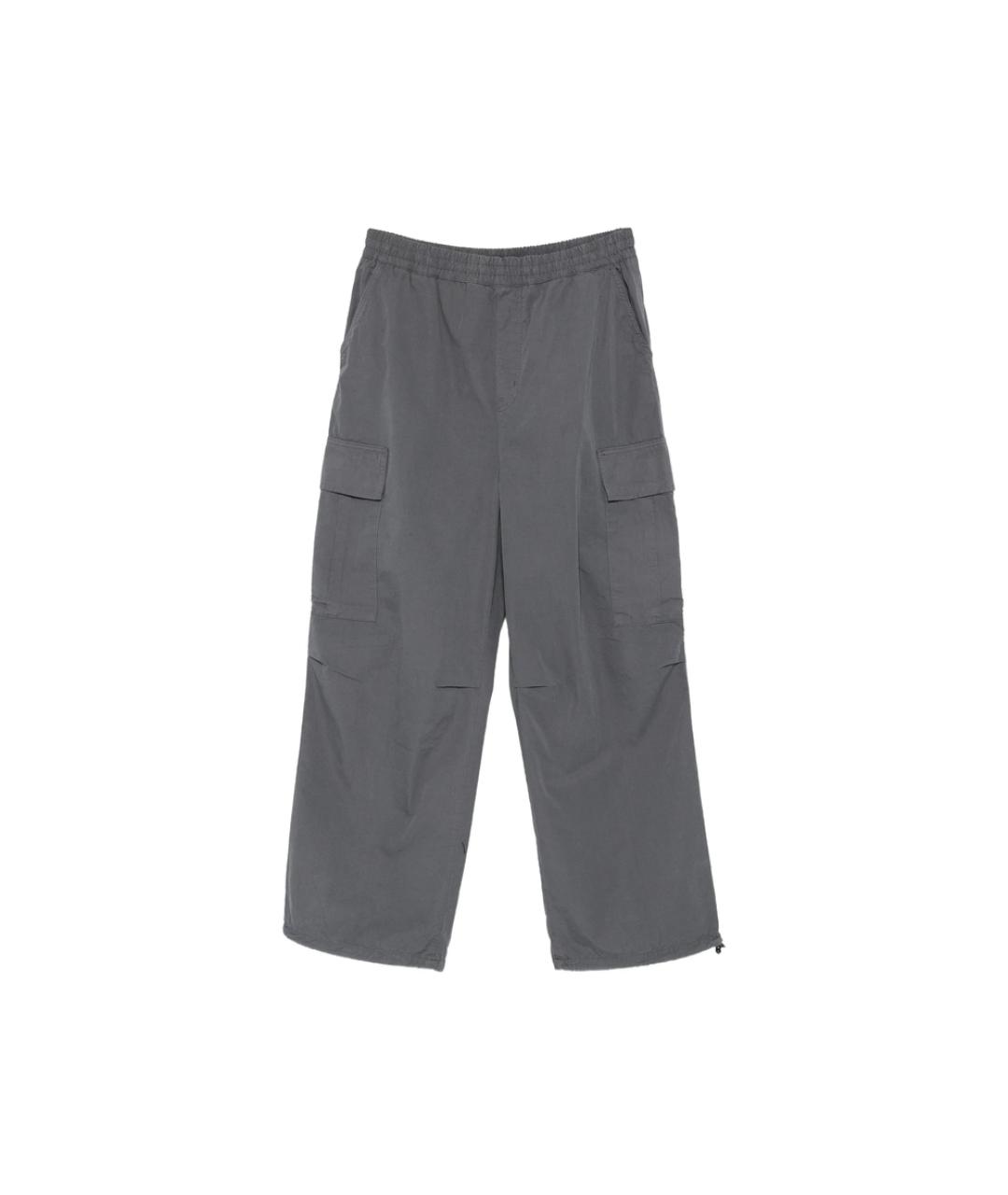 CARHARTT Серые хлопковые повседневные брюки, фото 1
