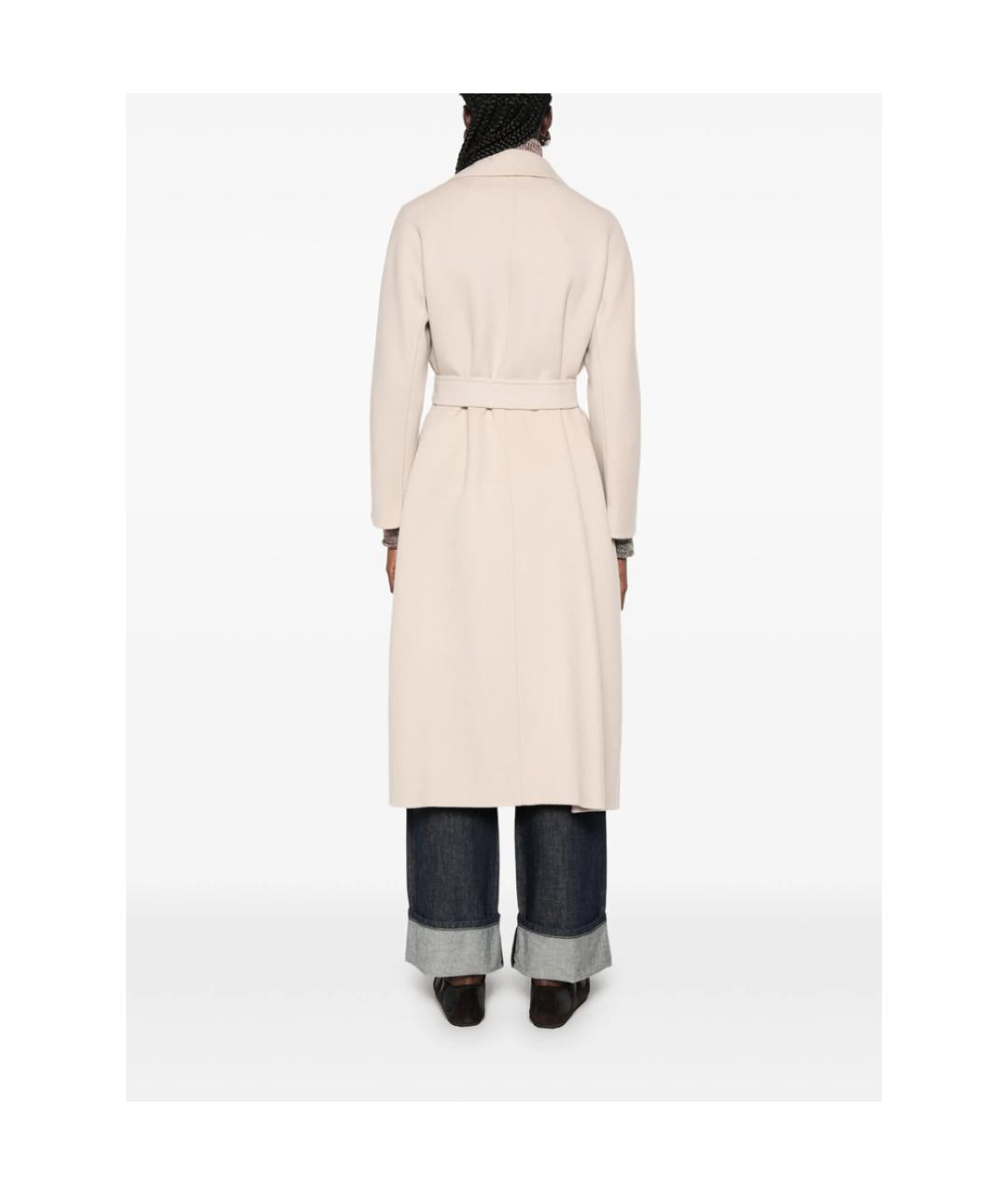 'S MAX MARA Бежевое шерстяное пальто, фото 5