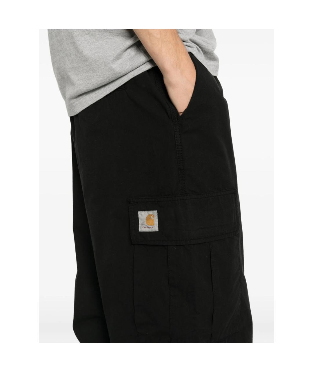 CARHARTT Черные хлопковые повседневные брюки, фото 2