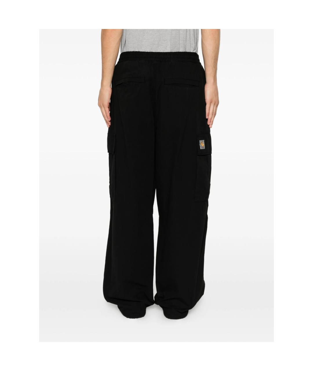 CARHARTT Черные хлопковые повседневные брюки, фото 3