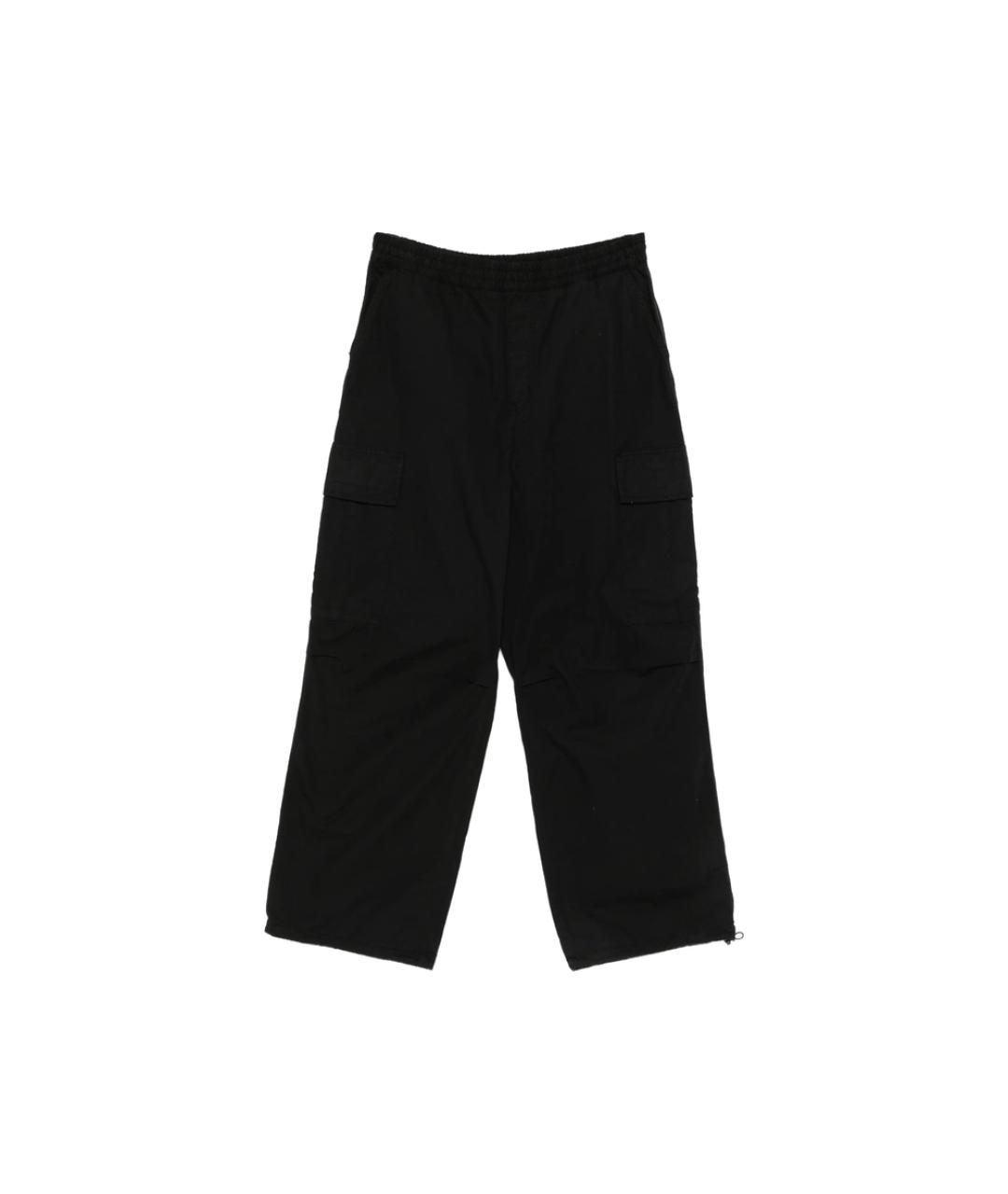 CARHARTT Черные хлопковые повседневные брюки, фото 1