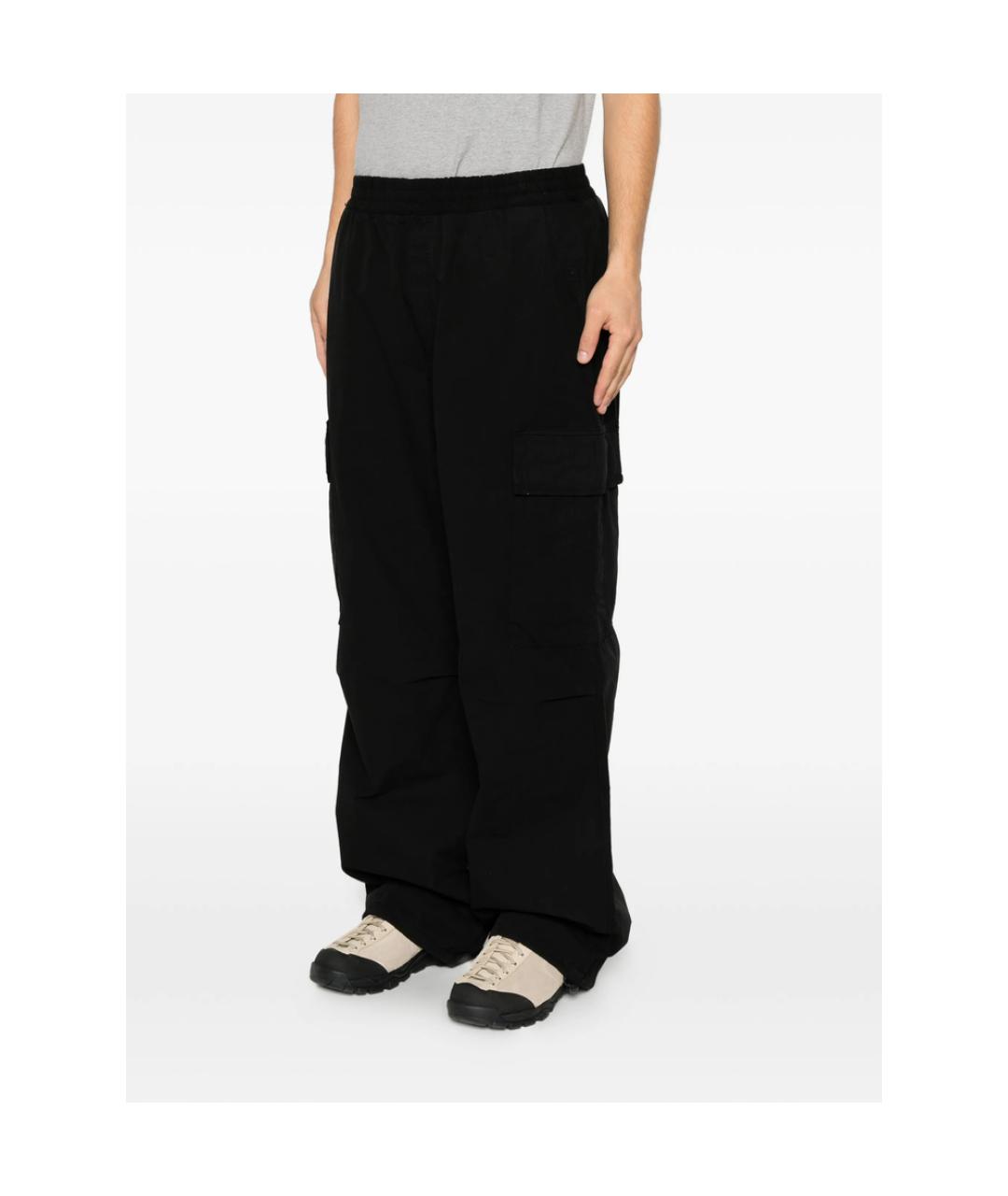 CARHARTT Черные хлопковые повседневные брюки, фото 4