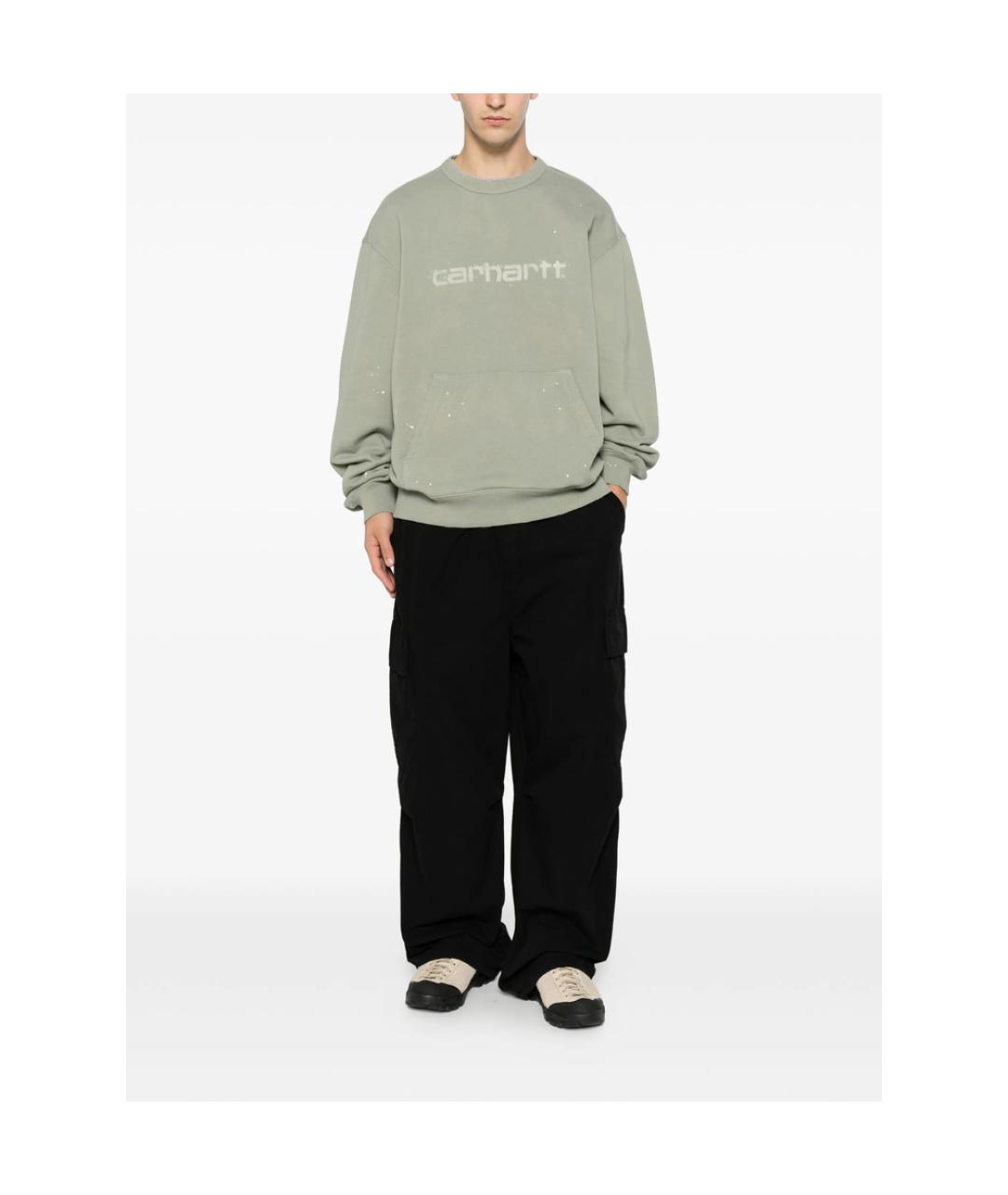 CARHARTT Черные хлопковые повседневные брюки, фото 5