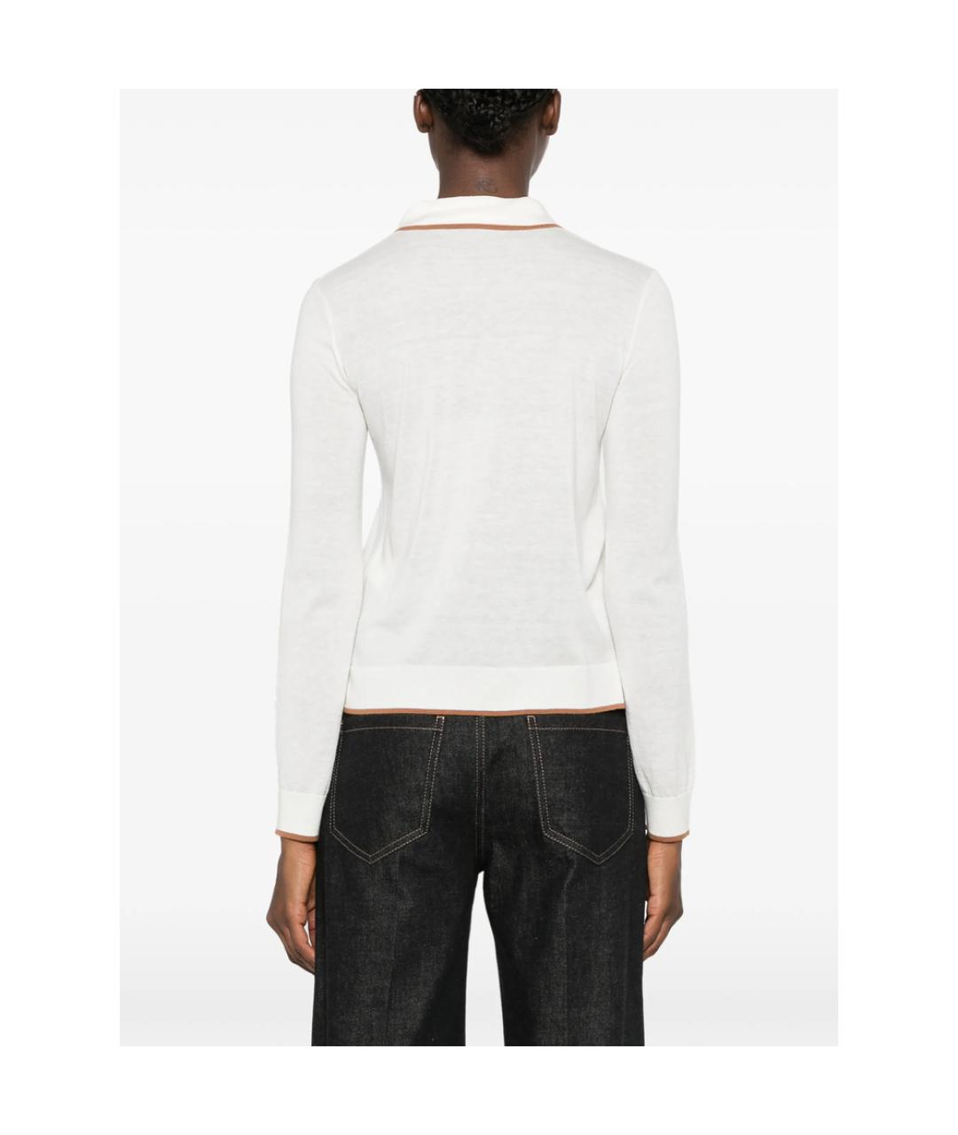 MAX MARA STUDIO Белый шерстяной кардиган, фото 5