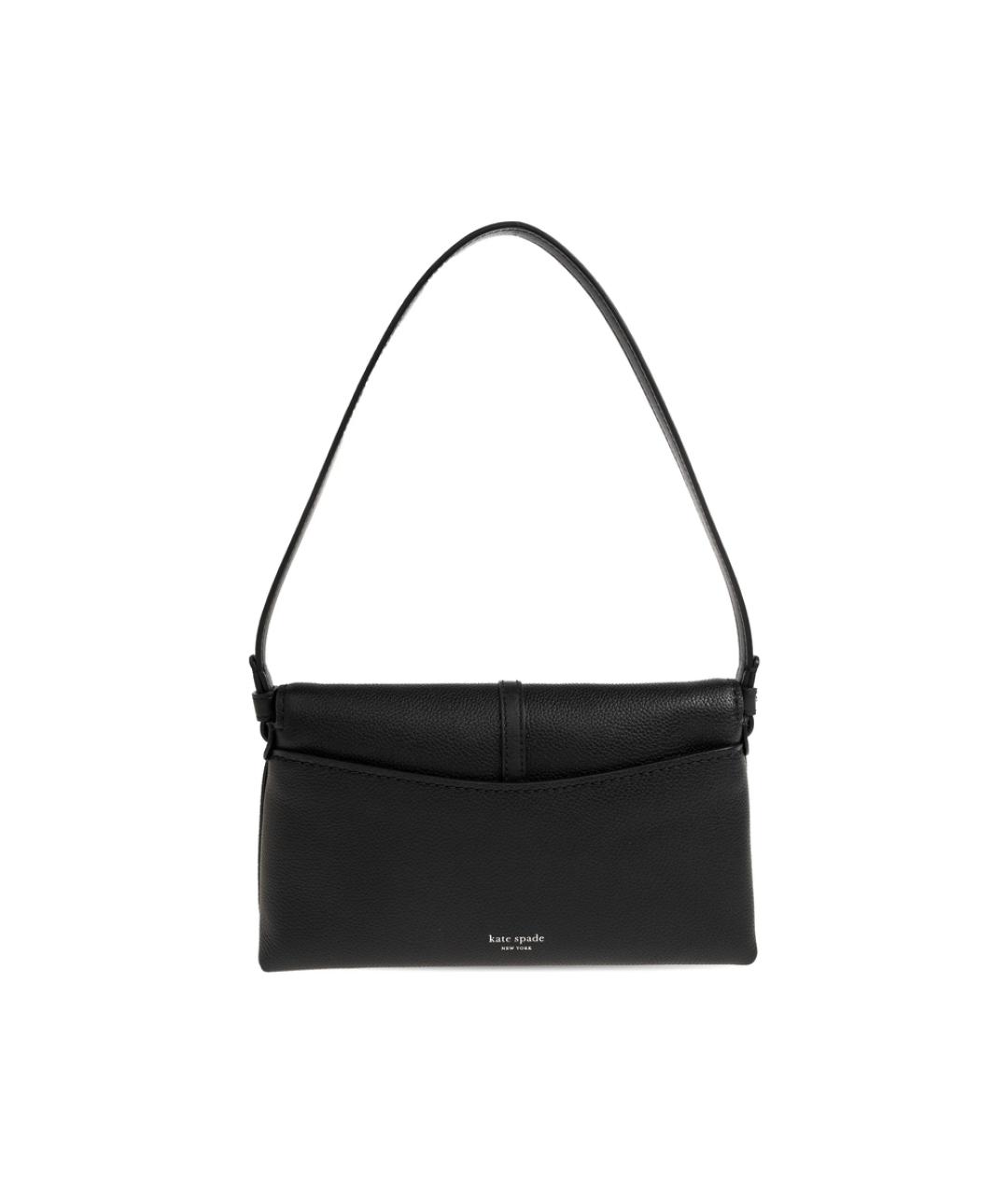 KATE SPADE Черная кожаная сумка тоут, фото 3