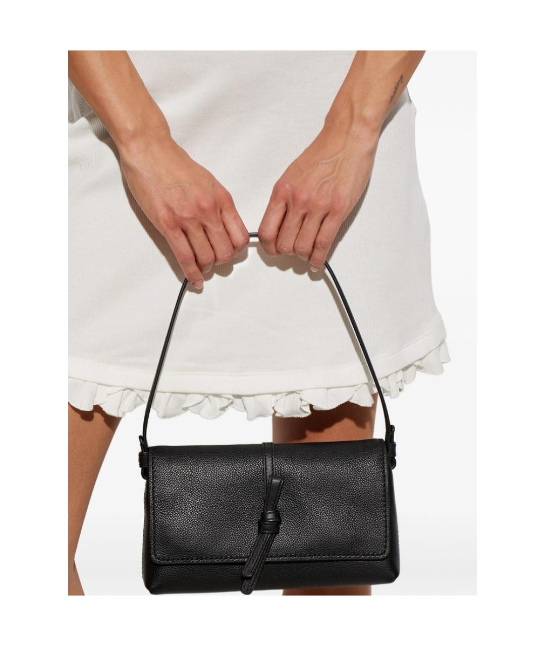 KATE SPADE Черная кожаная сумка тоут, фото 4