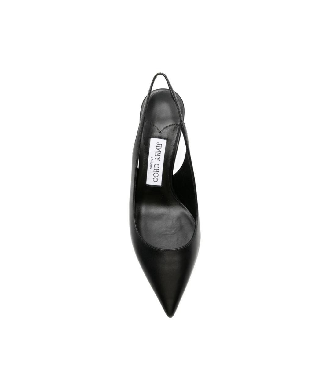 JIMMY CHOO Черные кожаные туфли, фото 3