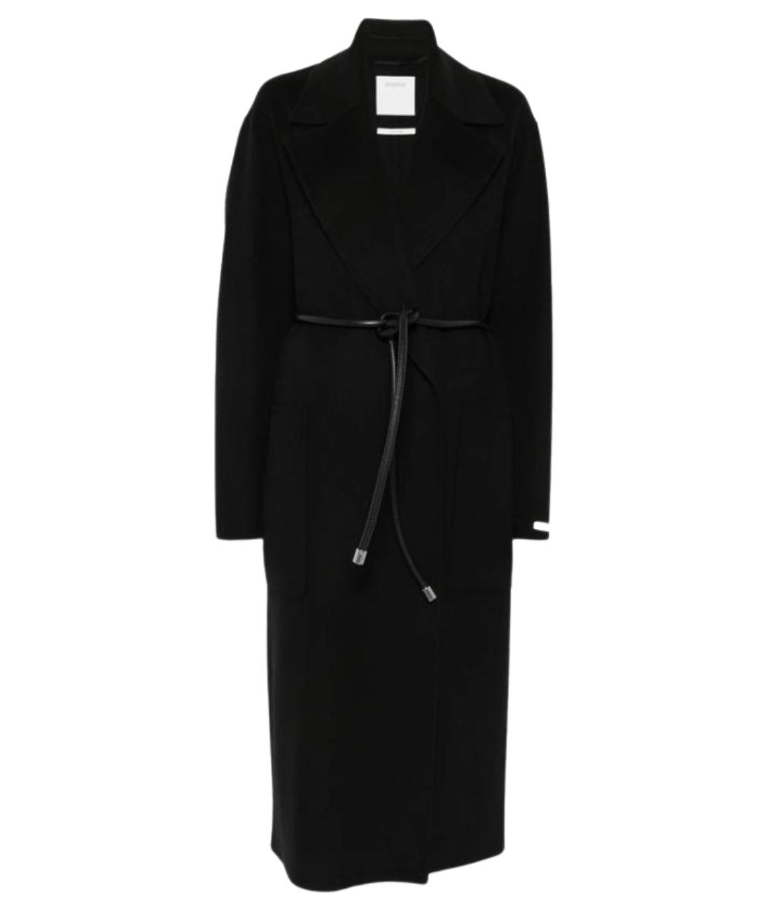 SPORTMAX Черное шерстяное пальто, фото 1