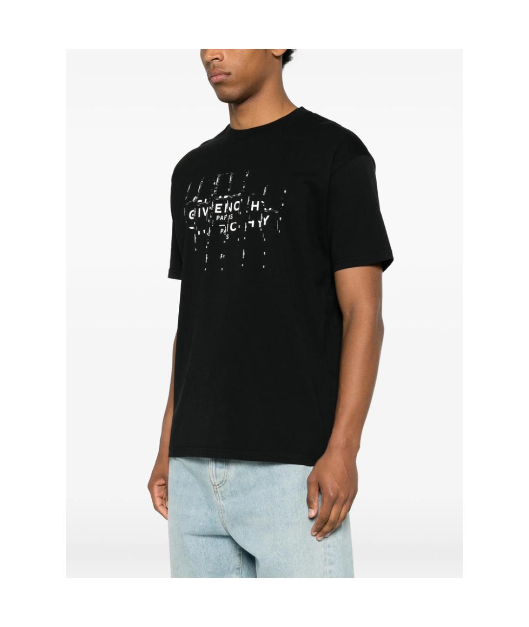 GIVENCHY Черная хлопковая футболка, фото 3