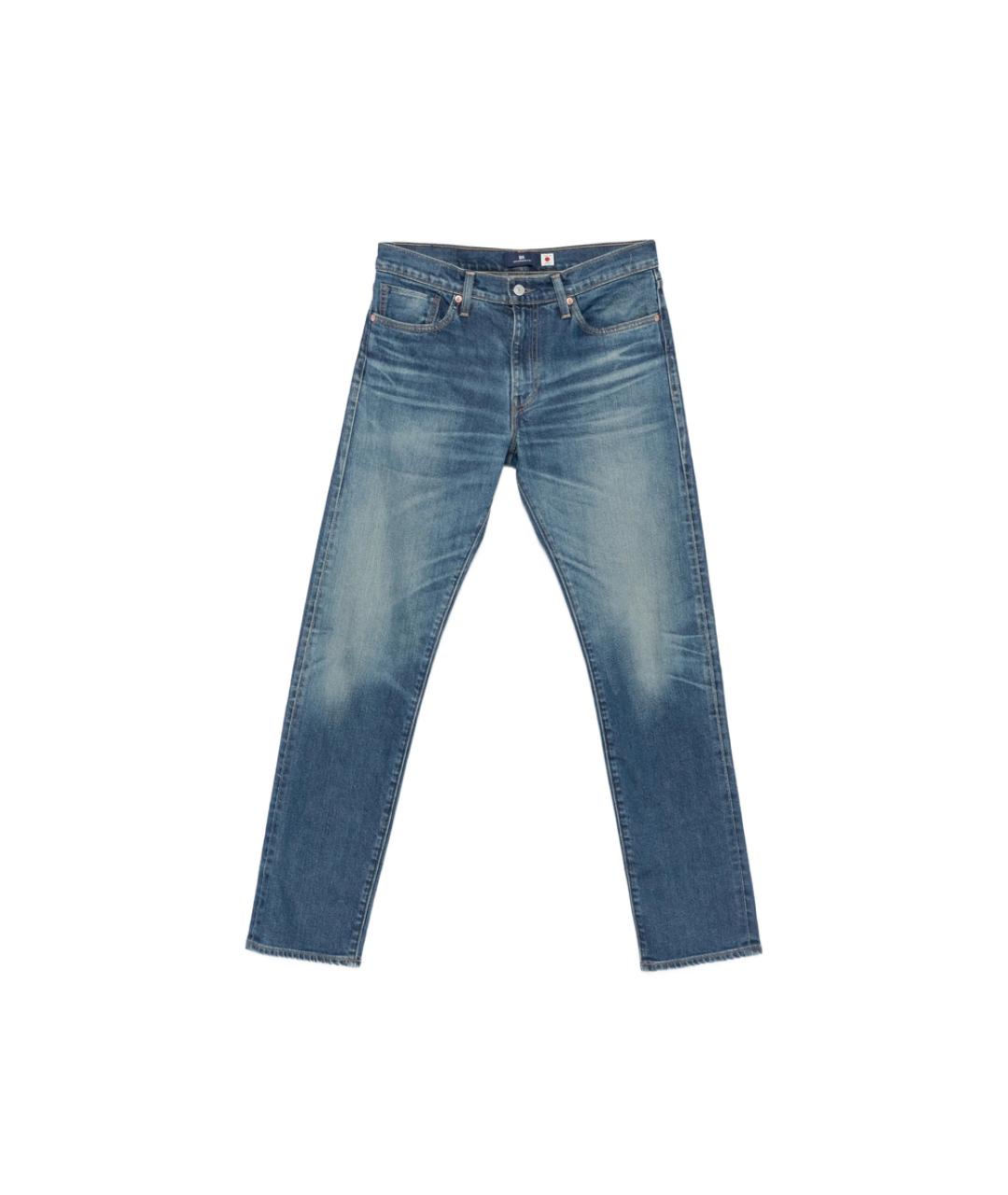 LEVI'S Синие хлопковые прямые джинсы, фото 1