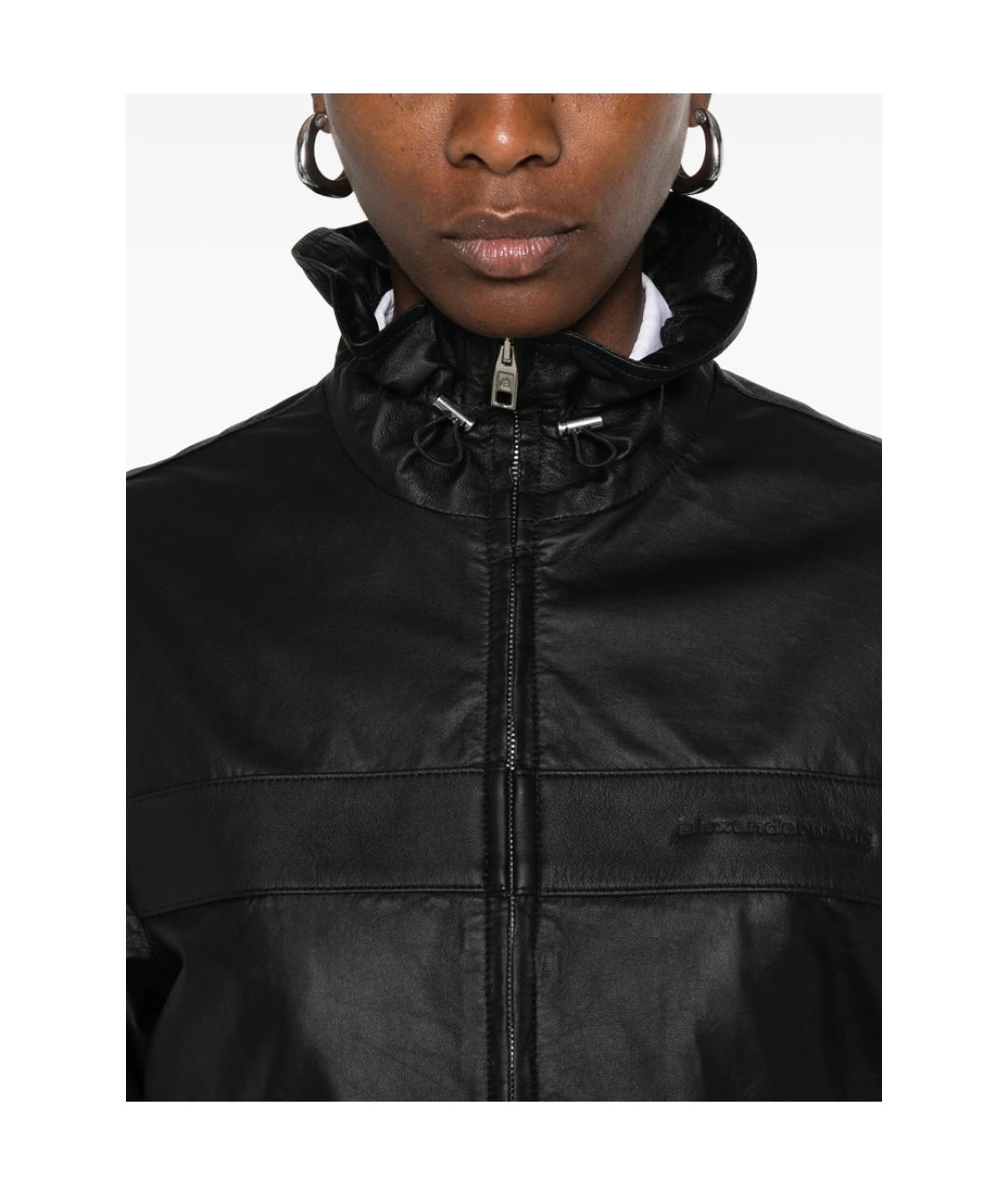 ALEXANDER WANG Черная кожаная куртка, фото 4