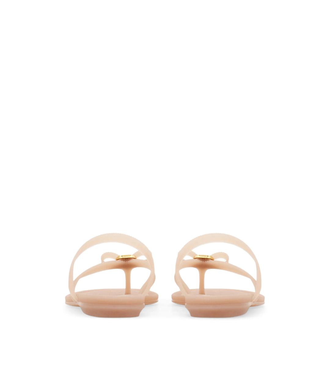 FERRAGAMO Розовые резиновые шлепанцы, фото 3