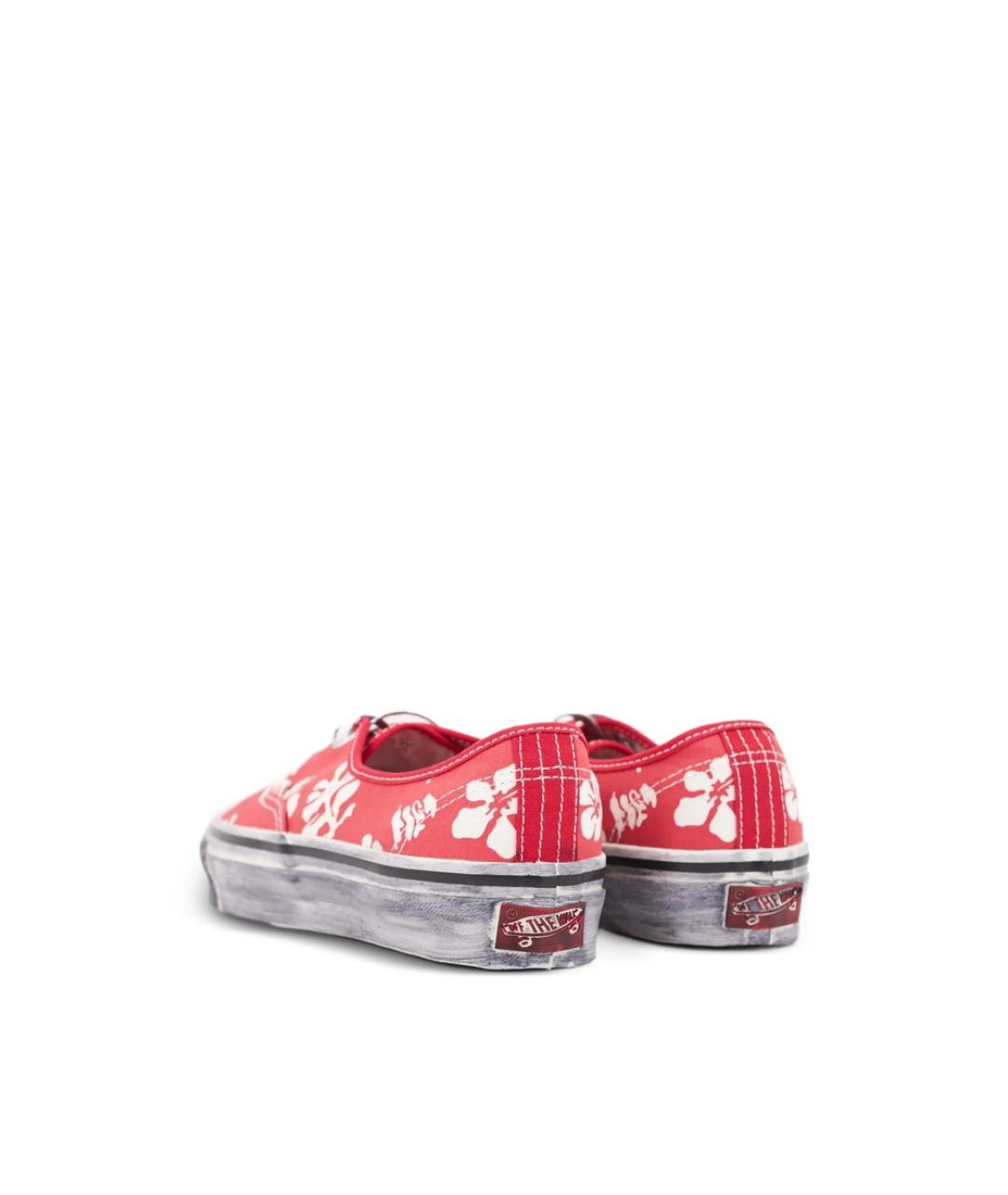 VANS Красные текстильные низкие кроссовки / кеды, фото 5