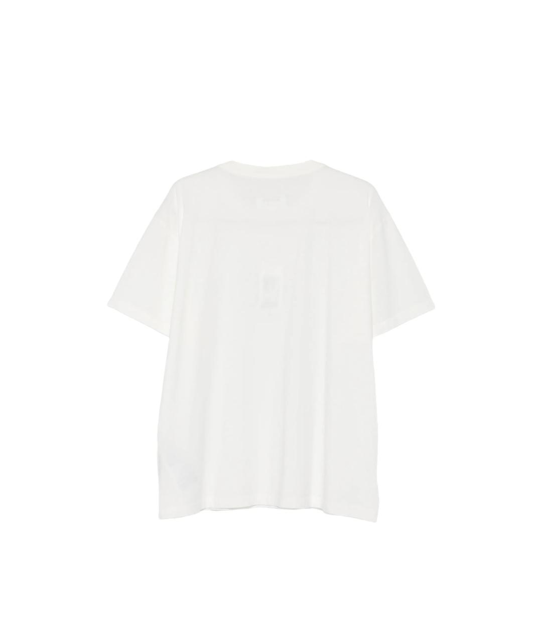 MM6 MAISON MARGIELA Белая хлопковая футболка, фото 2