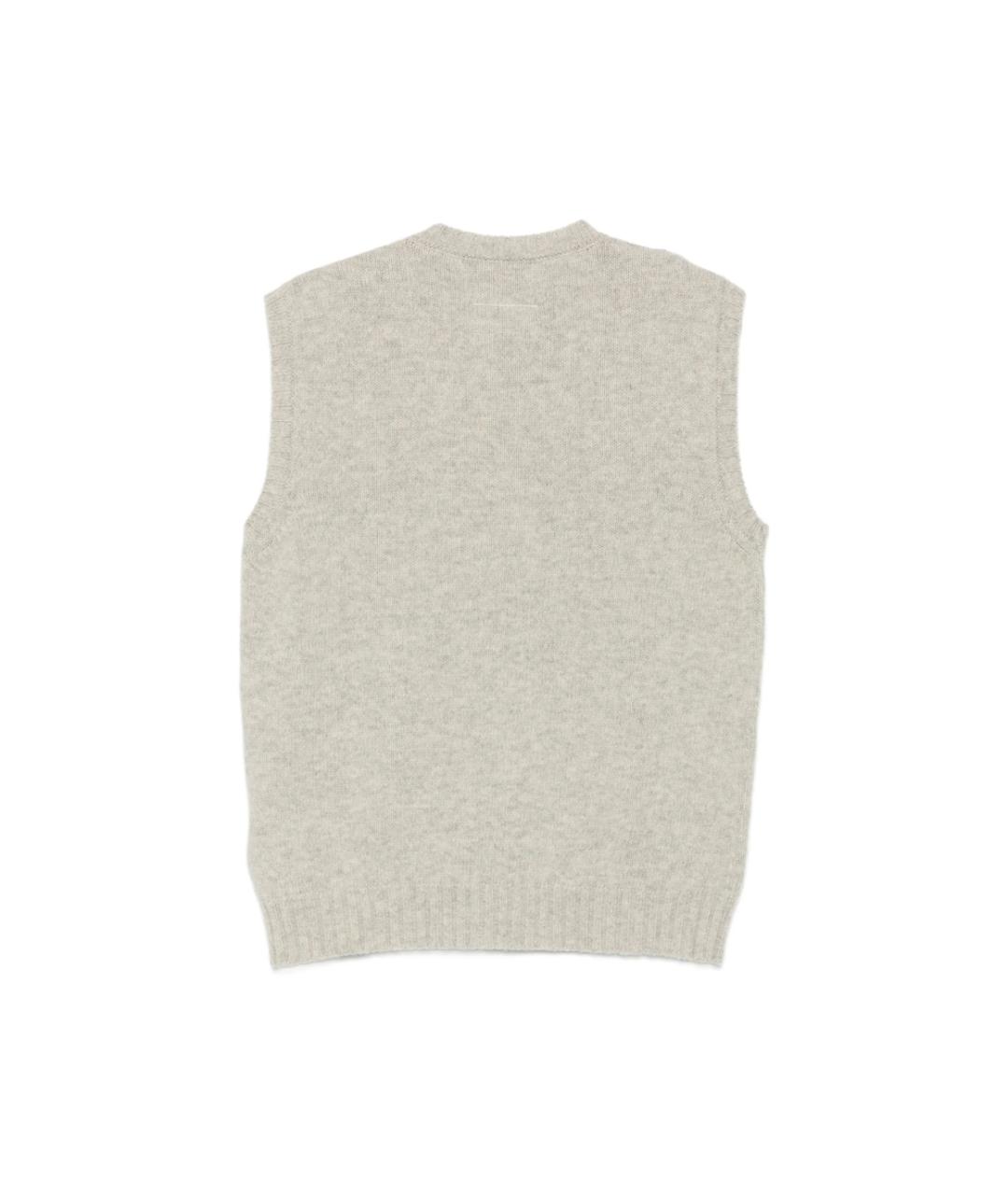 MM6 MAISON MARGIELA Серая жилетка, фото 3