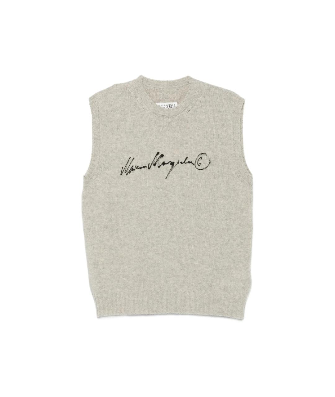 MM6 MAISON MARGIELA Серая жилетка, фото 1