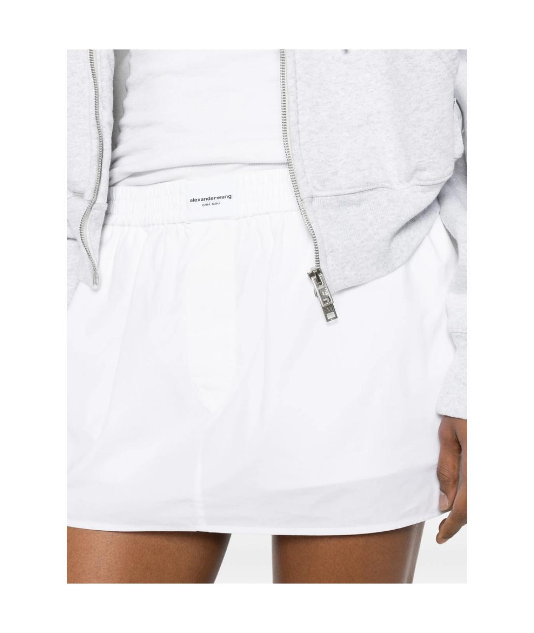 ALEXANDER WANG Белые хлопковые шорты, фото 3