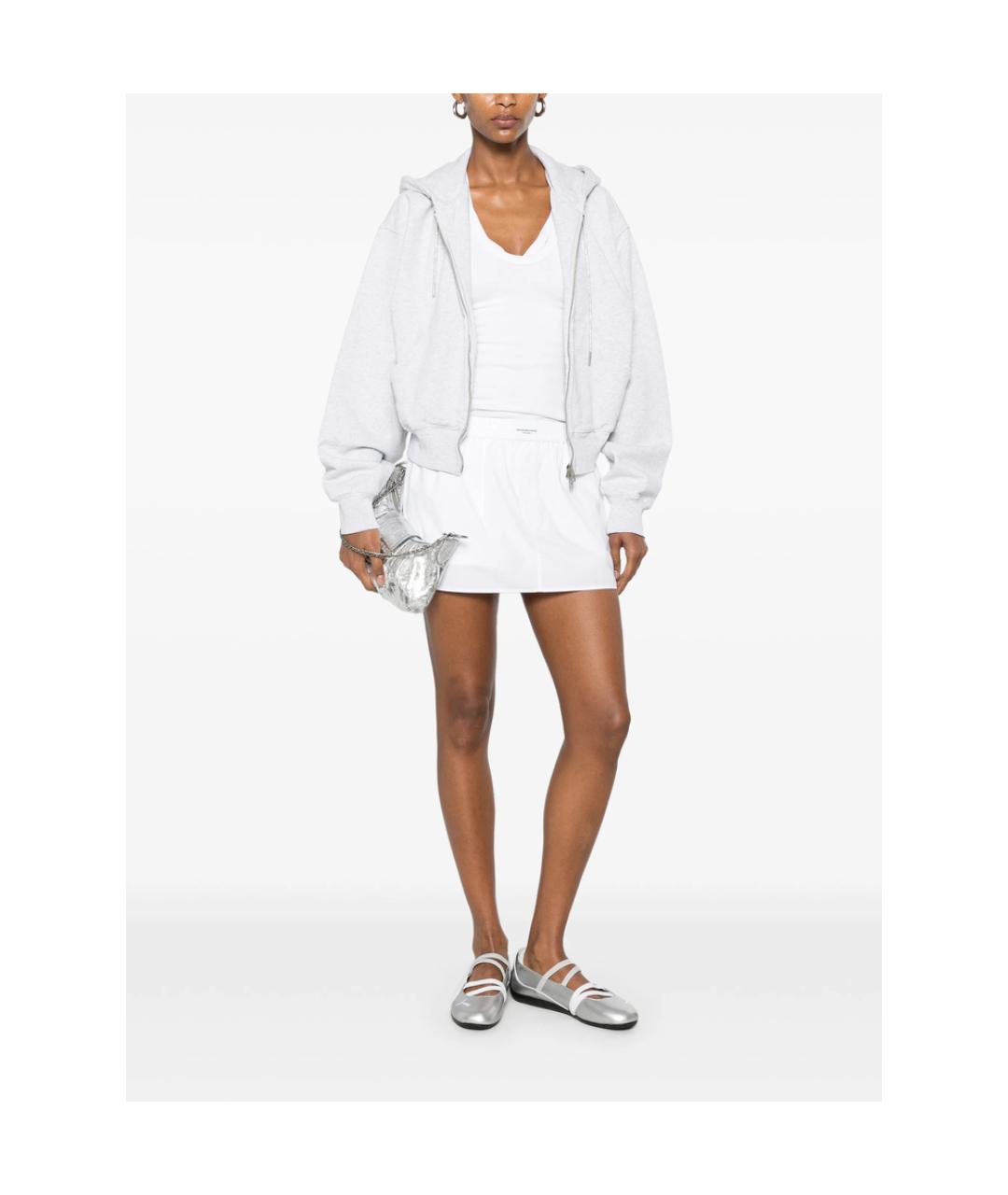 ALEXANDER WANG Белые хлопковые шорты, фото 4