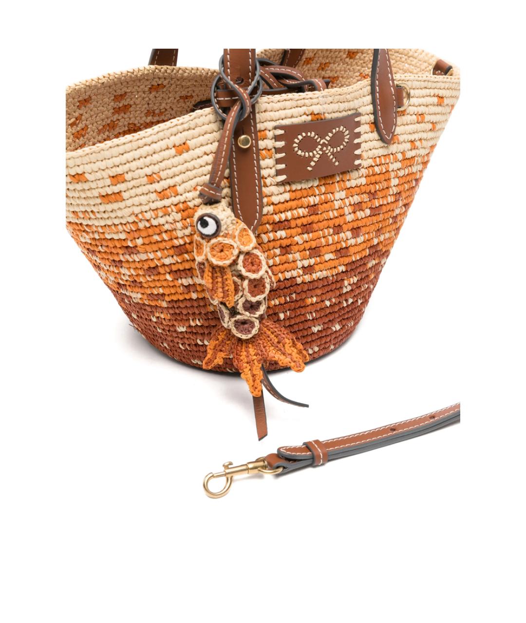 ANYA HINDMARCH Мульти плетеная сумка с короткими ручками, фото 3