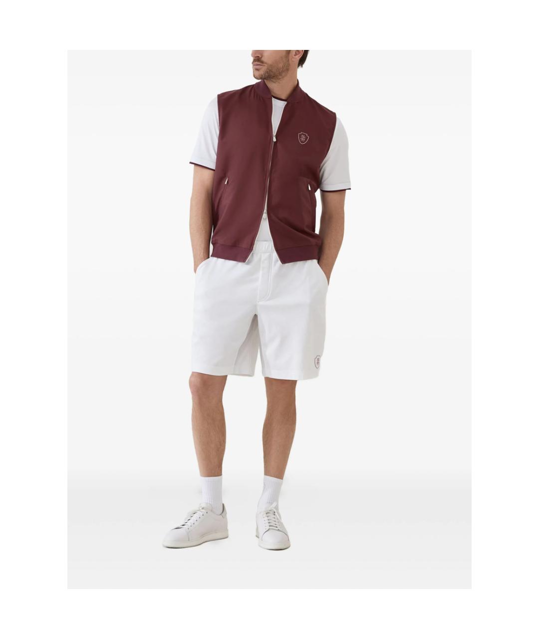 BRUNELLO CUCINELLI Белые хлопковые шорты, фото 1