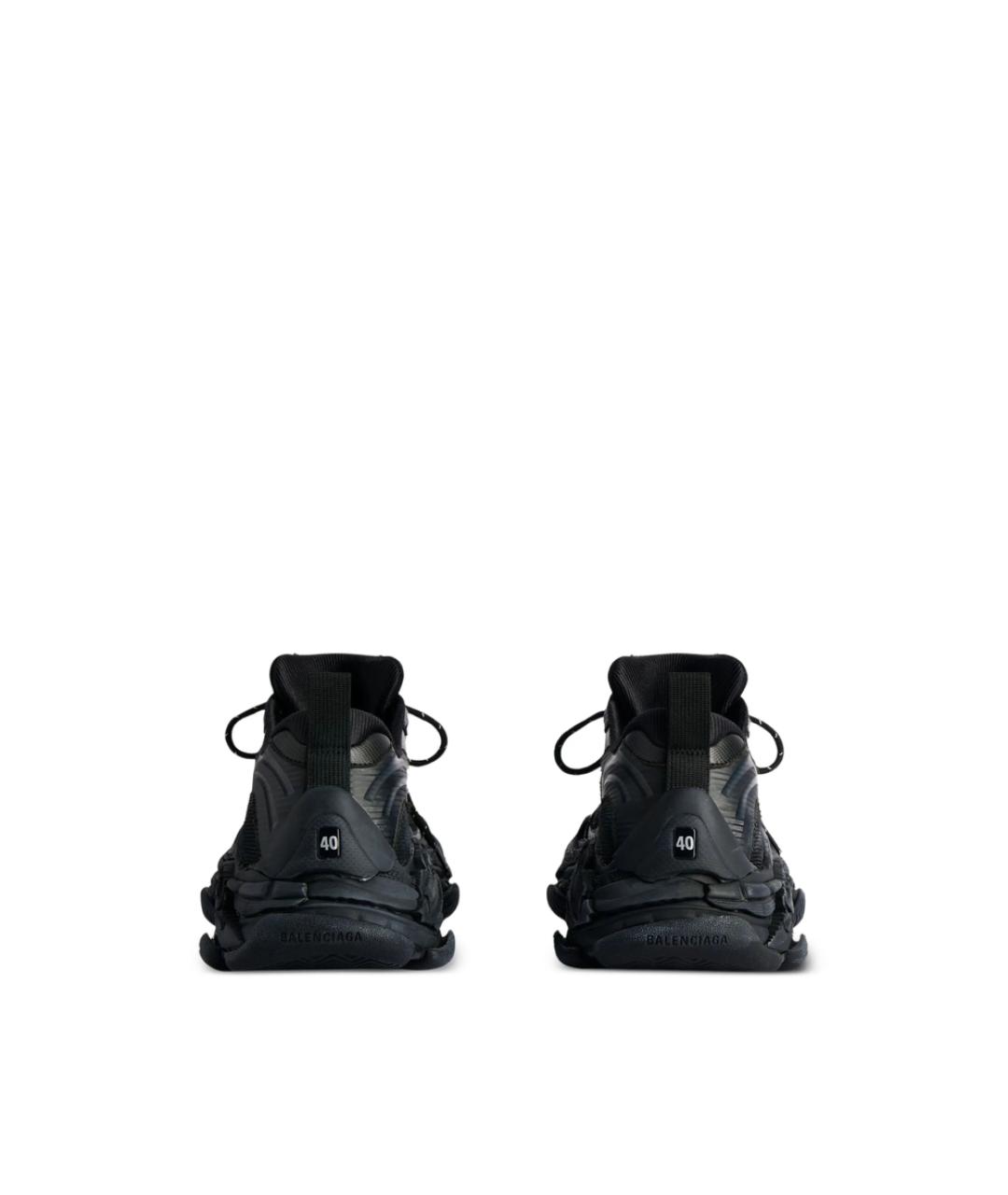 BALENCIAGA Черные синтетические низкие кроссовки / кеды, фото 3