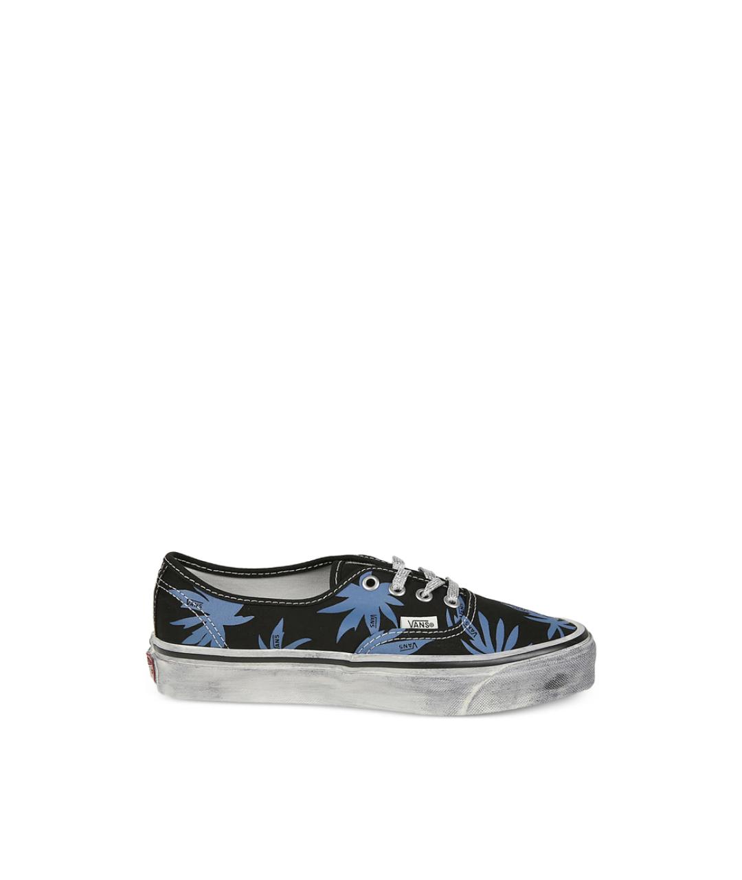 VANS Черные текстильные низкие кроссовки / кеды, фото 1