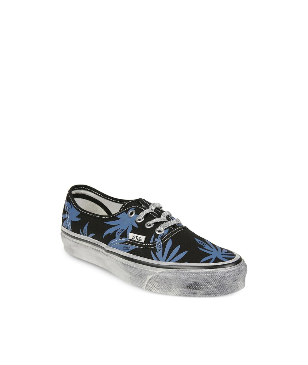 VANS Черные текстильные низкие кроссовки / кеды, фото 5