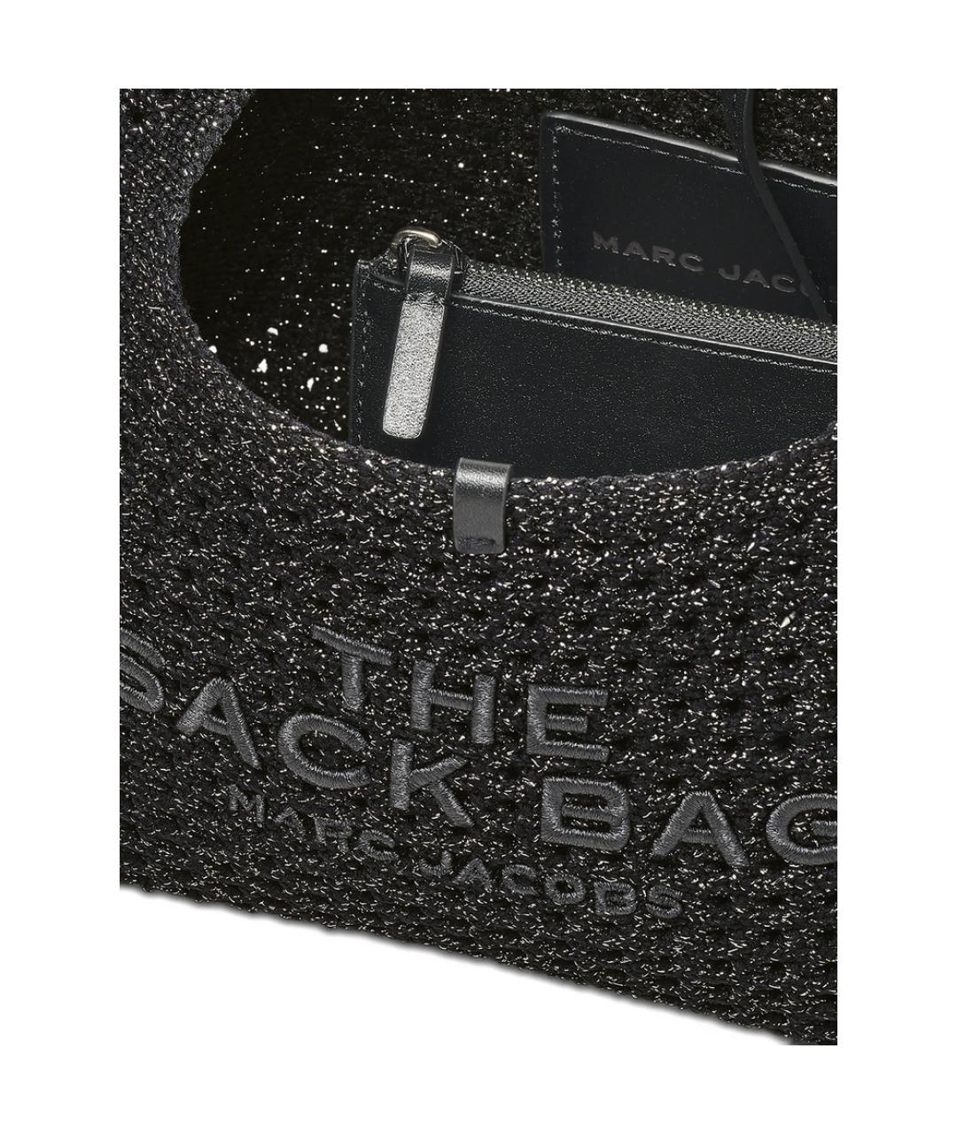 MARC JACOBS Черная плетеная сумка с короткими ручками, фото 2