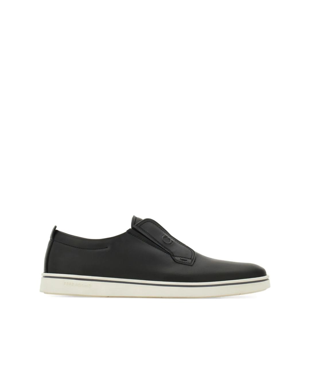FERRAGAMO Черные слипоны, фото 1