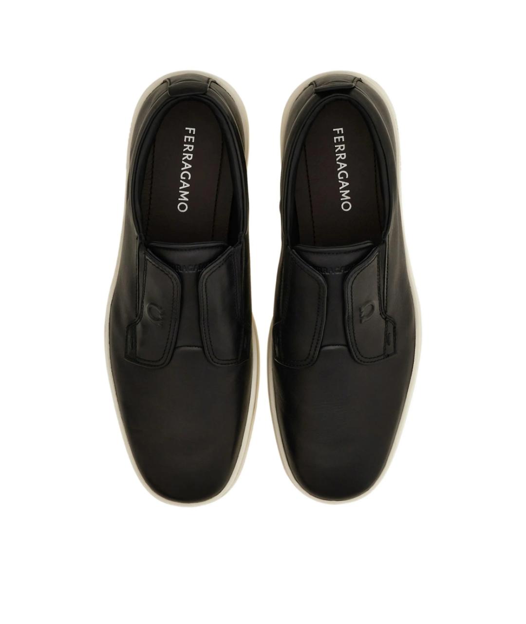 FERRAGAMO Черные слипоны, фото 5