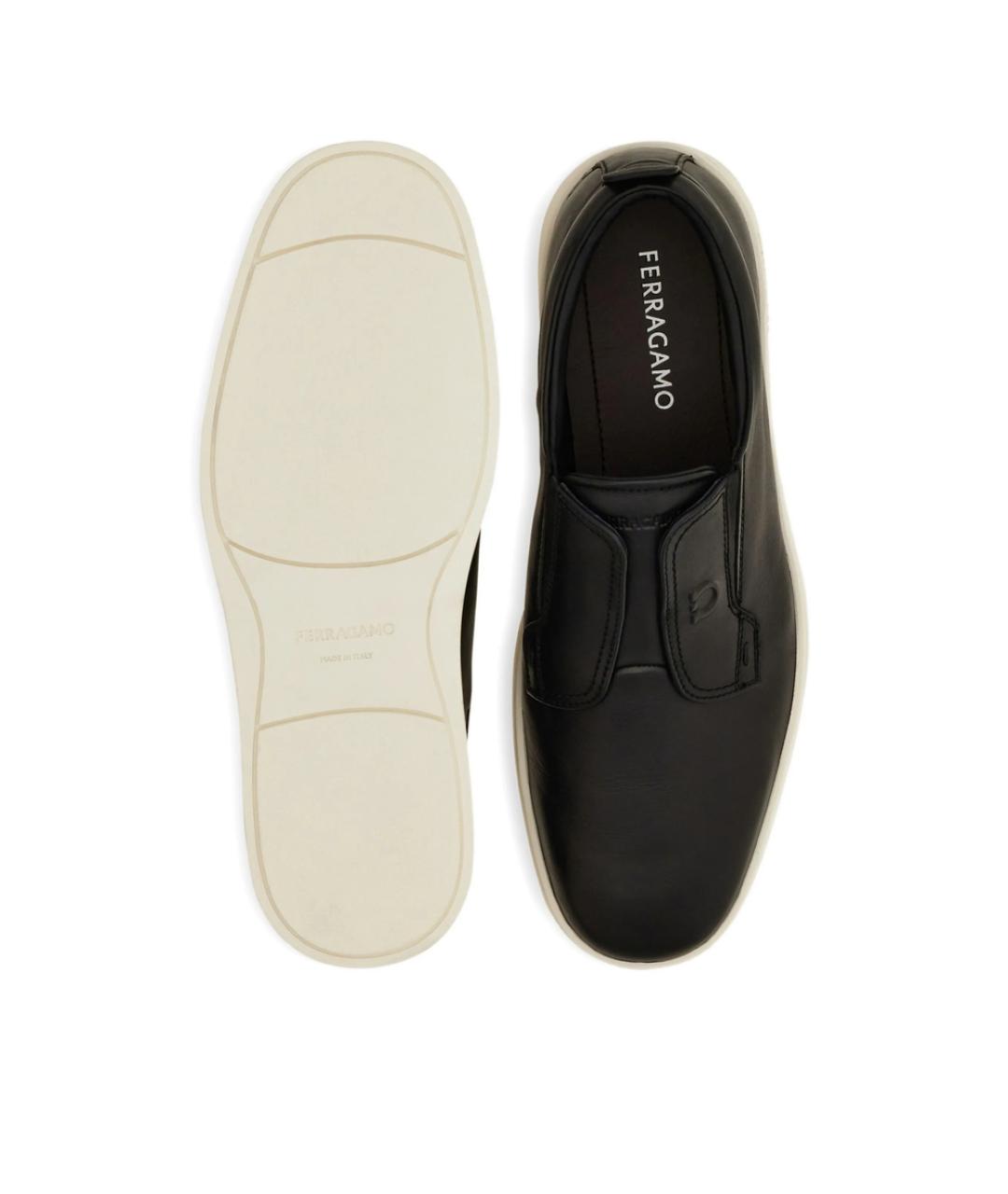 FERRAGAMO Черные слипоны, фото 3