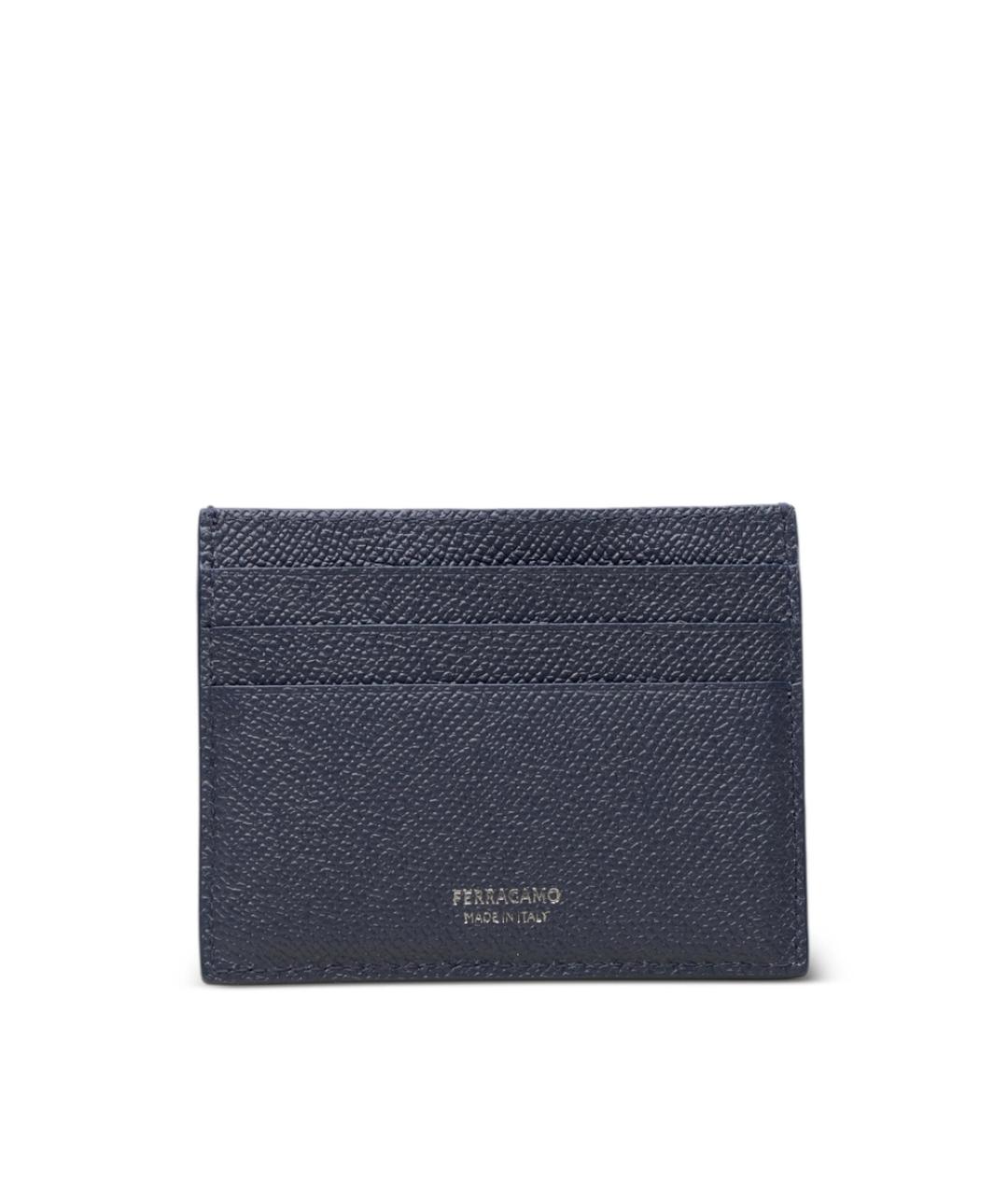 FERRAGAMO Синий кожаный кардхолдер, фото 2