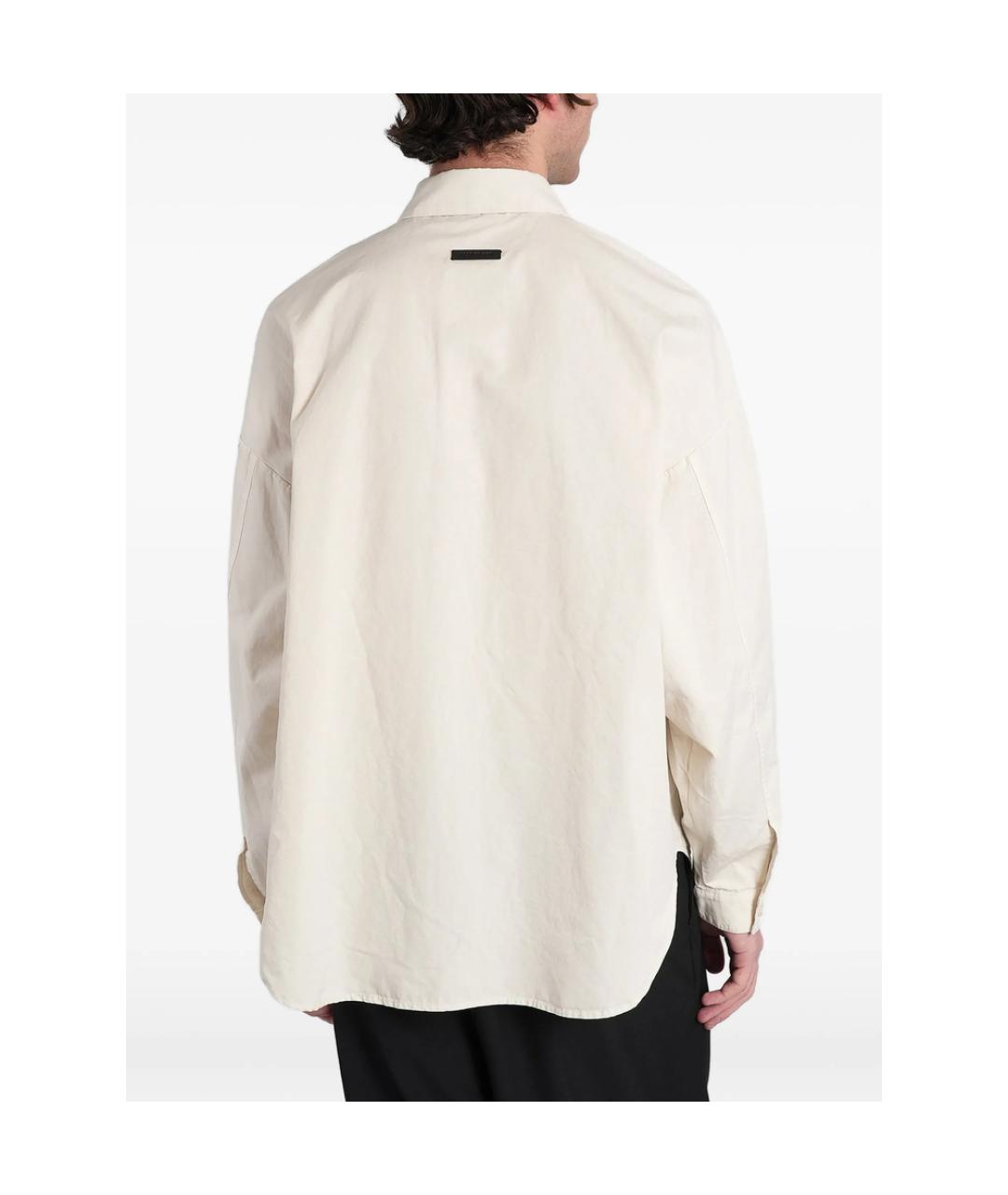 FEAR OF GOD Белая хлопковая кэжуал рубашка, фото 3