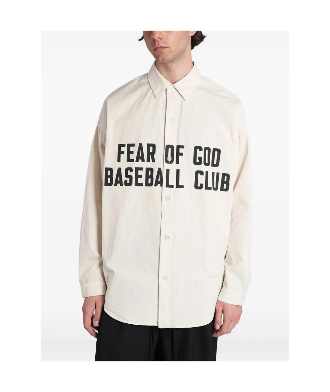 FEAR OF GOD Белая хлопковая кэжуал рубашка, фото 1