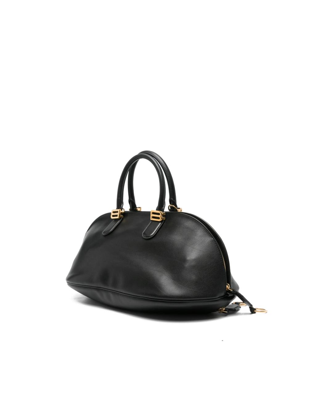 BALENCIAGA Черная кожаная сумка тоут, фото 2