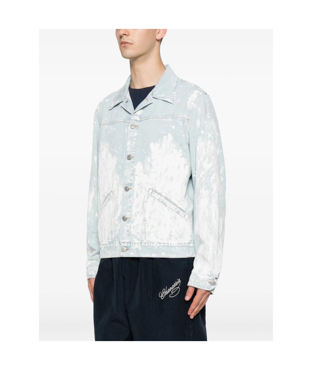 MM6 MAISON MARGIELA Синяя хлопковая куртка, фото 3