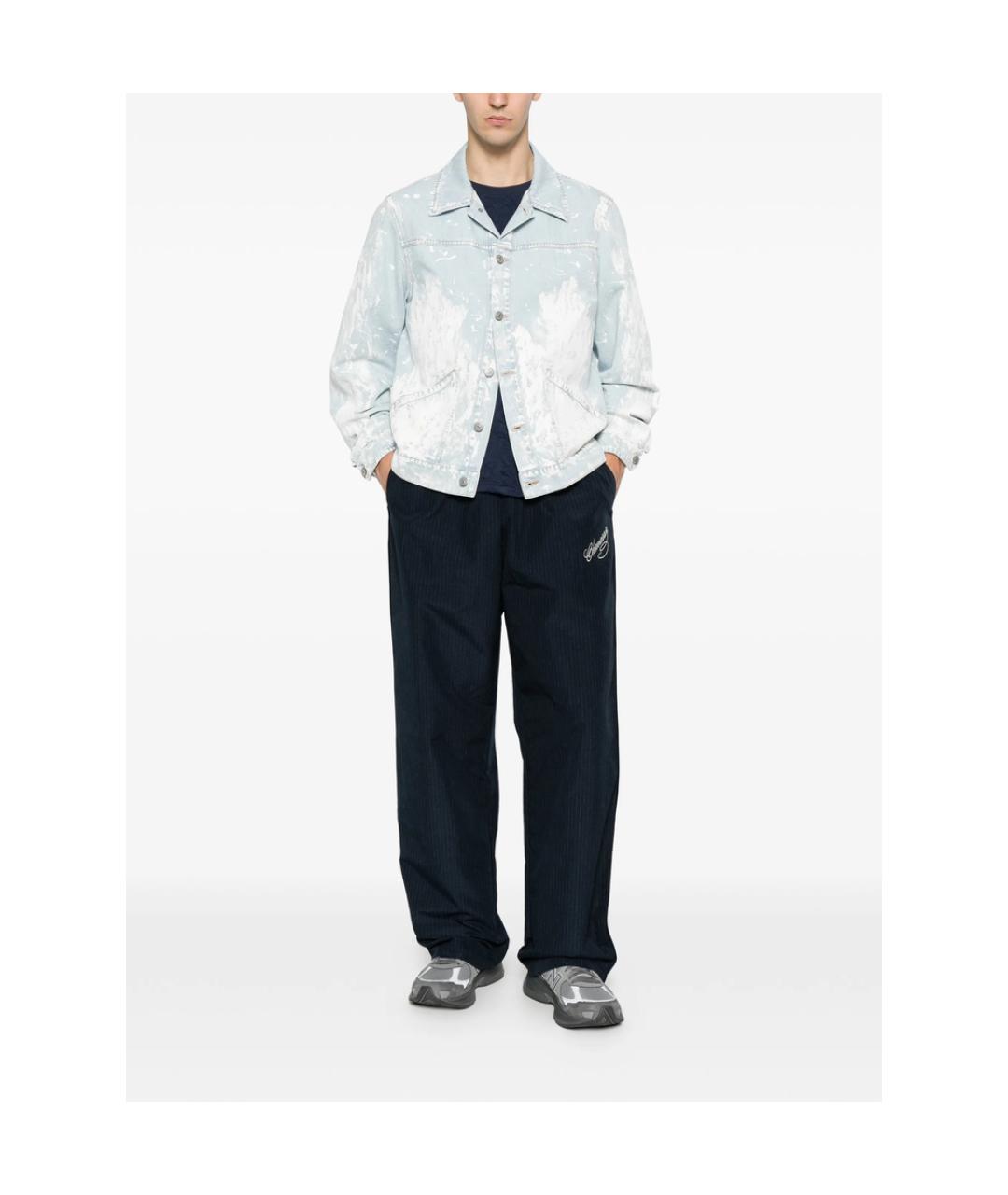 MM6 MAISON MARGIELA Синяя хлопковая куртка, фото 5
