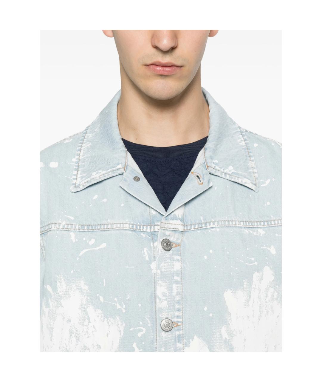 MM6 MAISON MARGIELA Синяя хлопковая куртка, фото 2