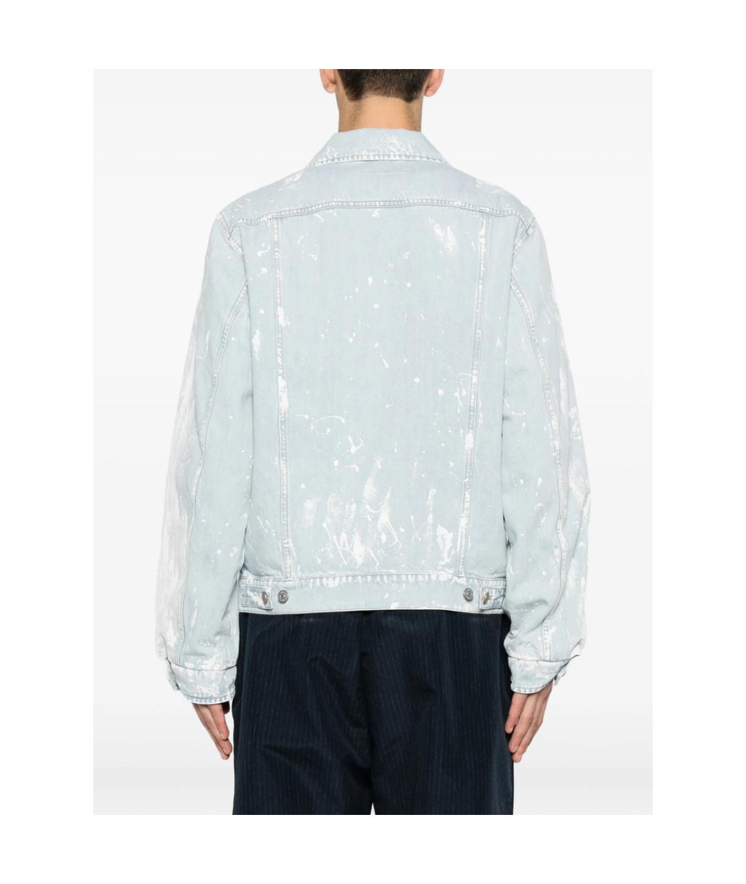 MM6 MAISON MARGIELA Синяя хлопковая куртка, фото 4