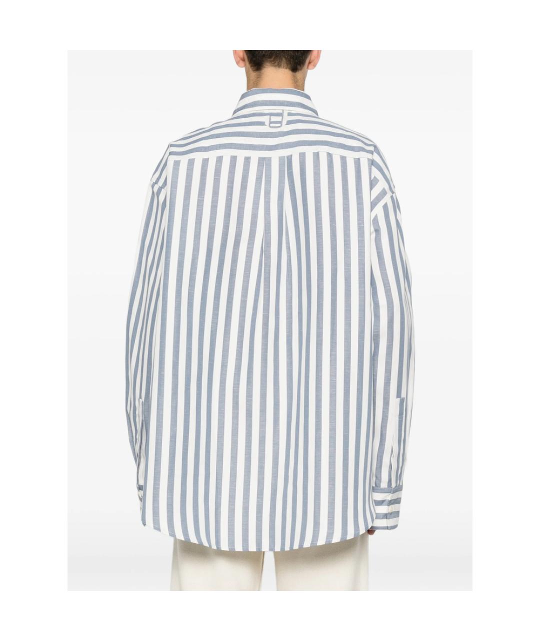 JACQUEMUS Синяя хлопковая классическая рубашка, фото 2