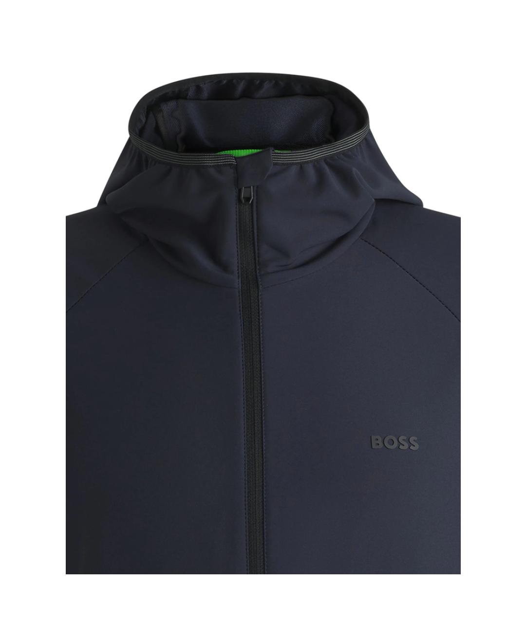 HUGO BOSS Синяя полиэстеровая спортивная куртка, фото 2