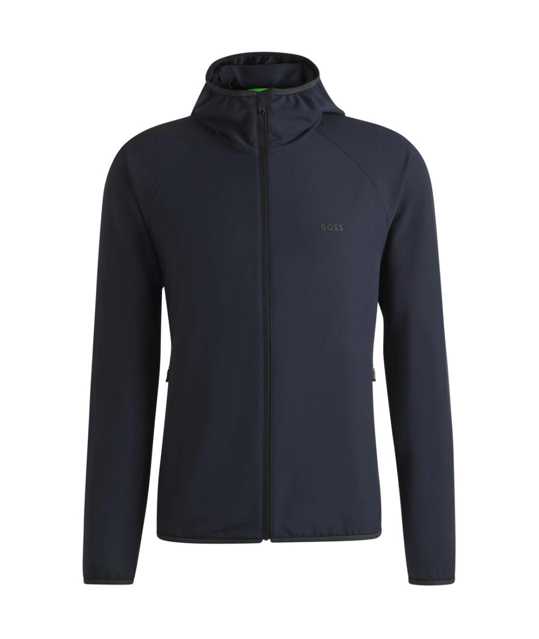 HUGO BOSS Синяя полиэстеровая спортивная куртка, фото 1