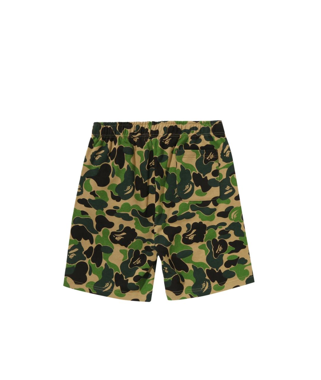 A BATHING APE Зеленые хлопковые шорты, фото 3