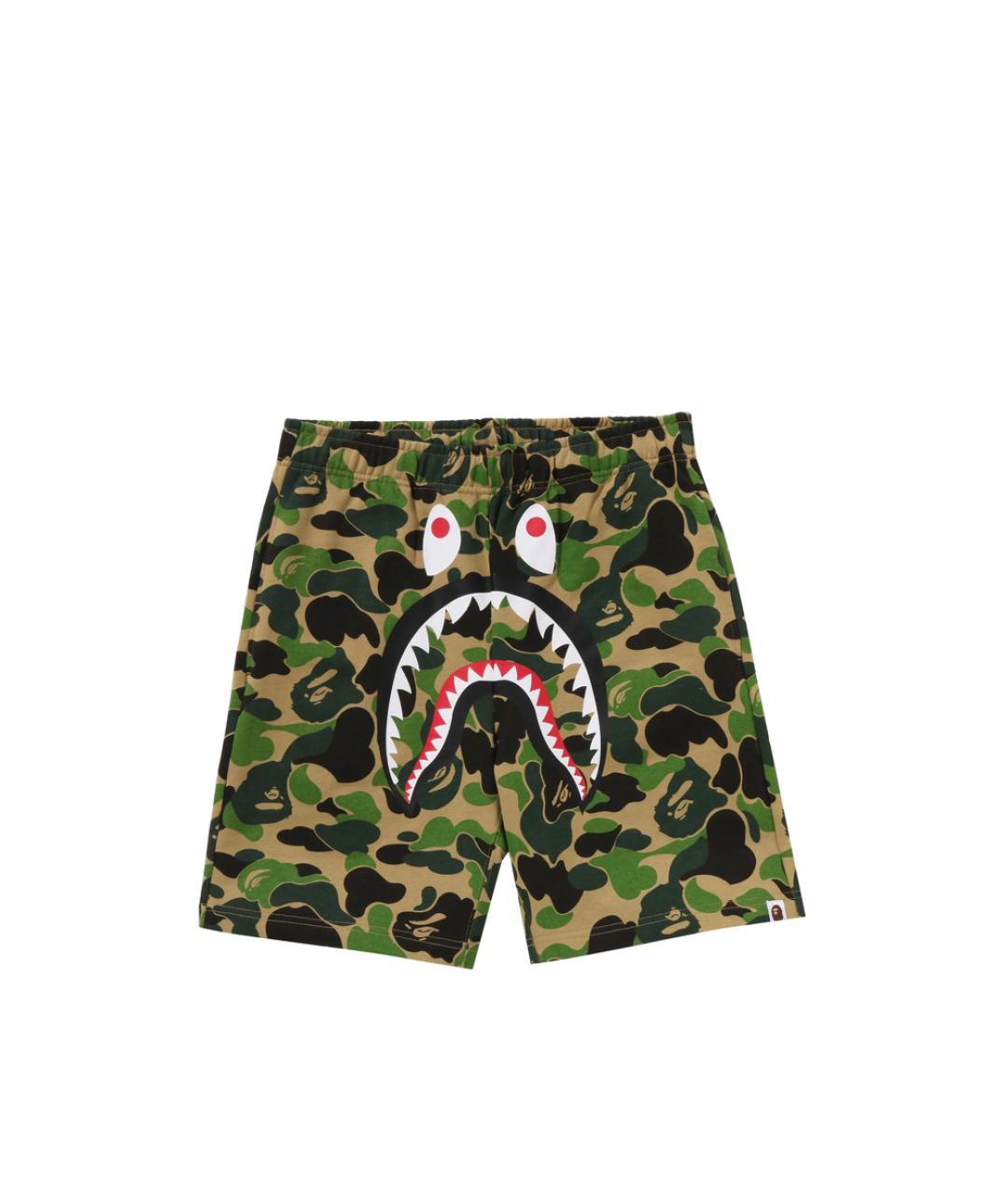 A BATHING APE Зеленые хлопковые шорты, фото 1