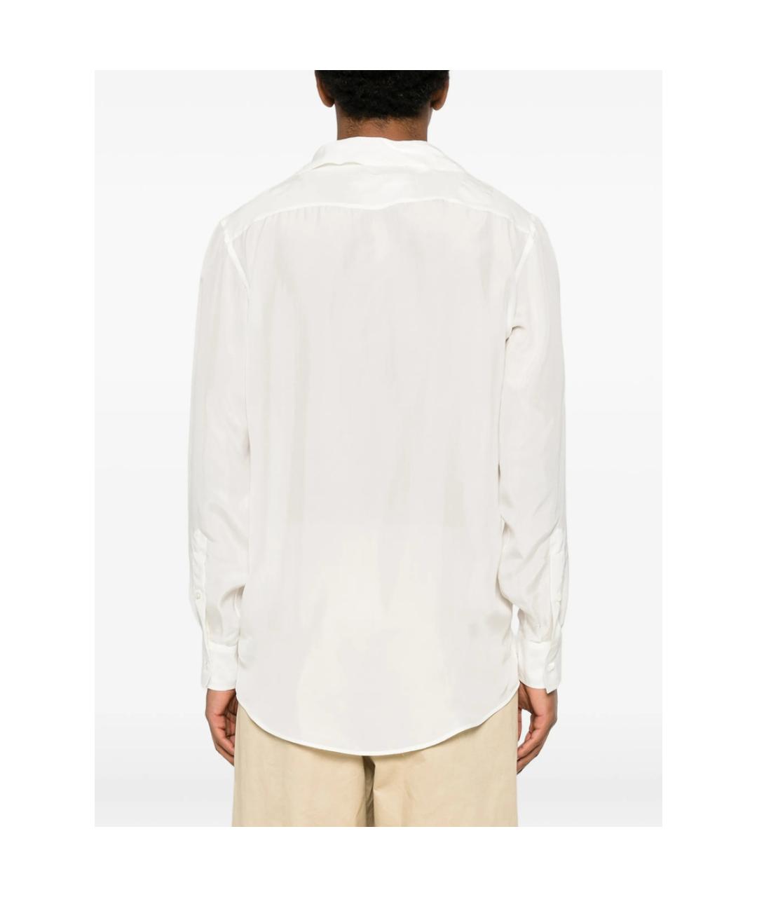 MAISON MARGIELA Белая шелковая классическая рубашка, фото 2