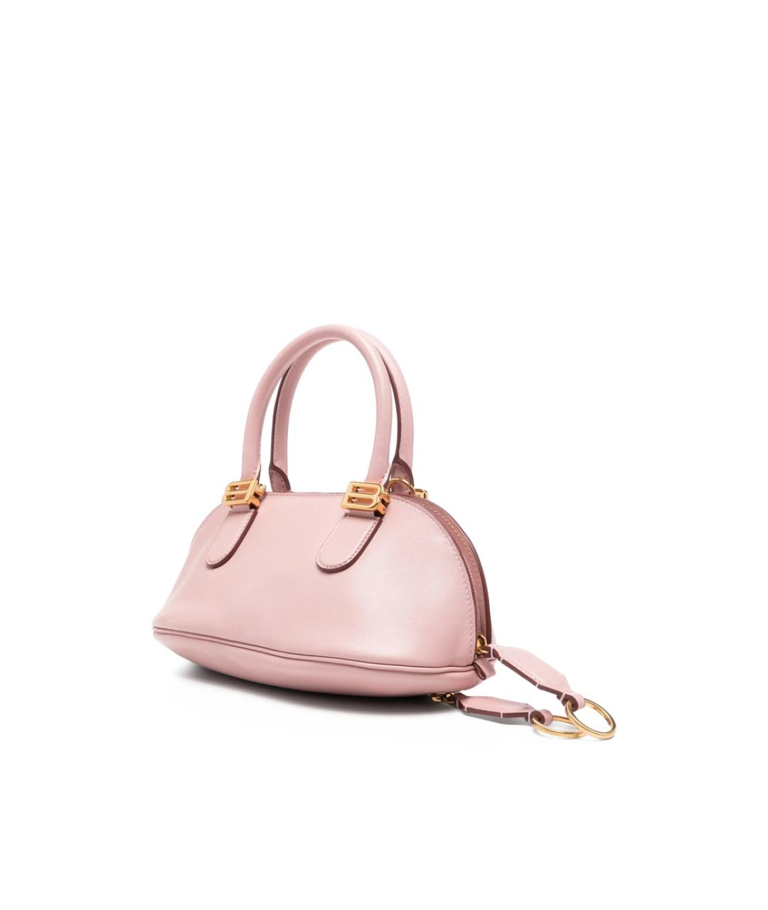 BALENCIAGA Розовая кожаная сумка тоут, фото 5