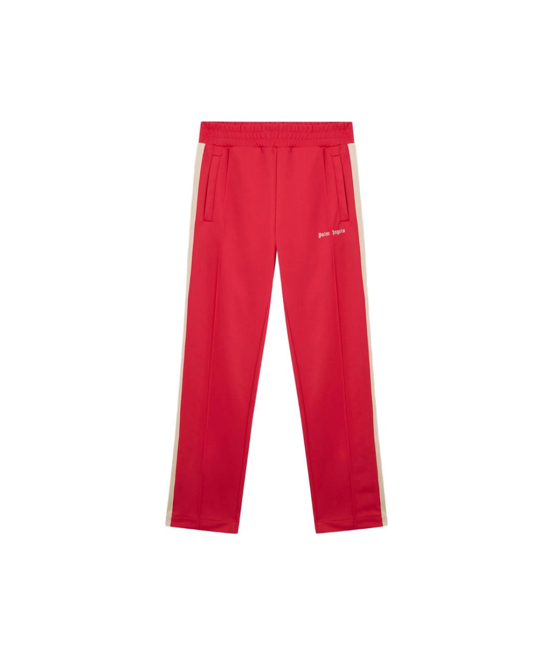 PALM ANGELS Красные полиэстеровые повседневные брюки, фото 1