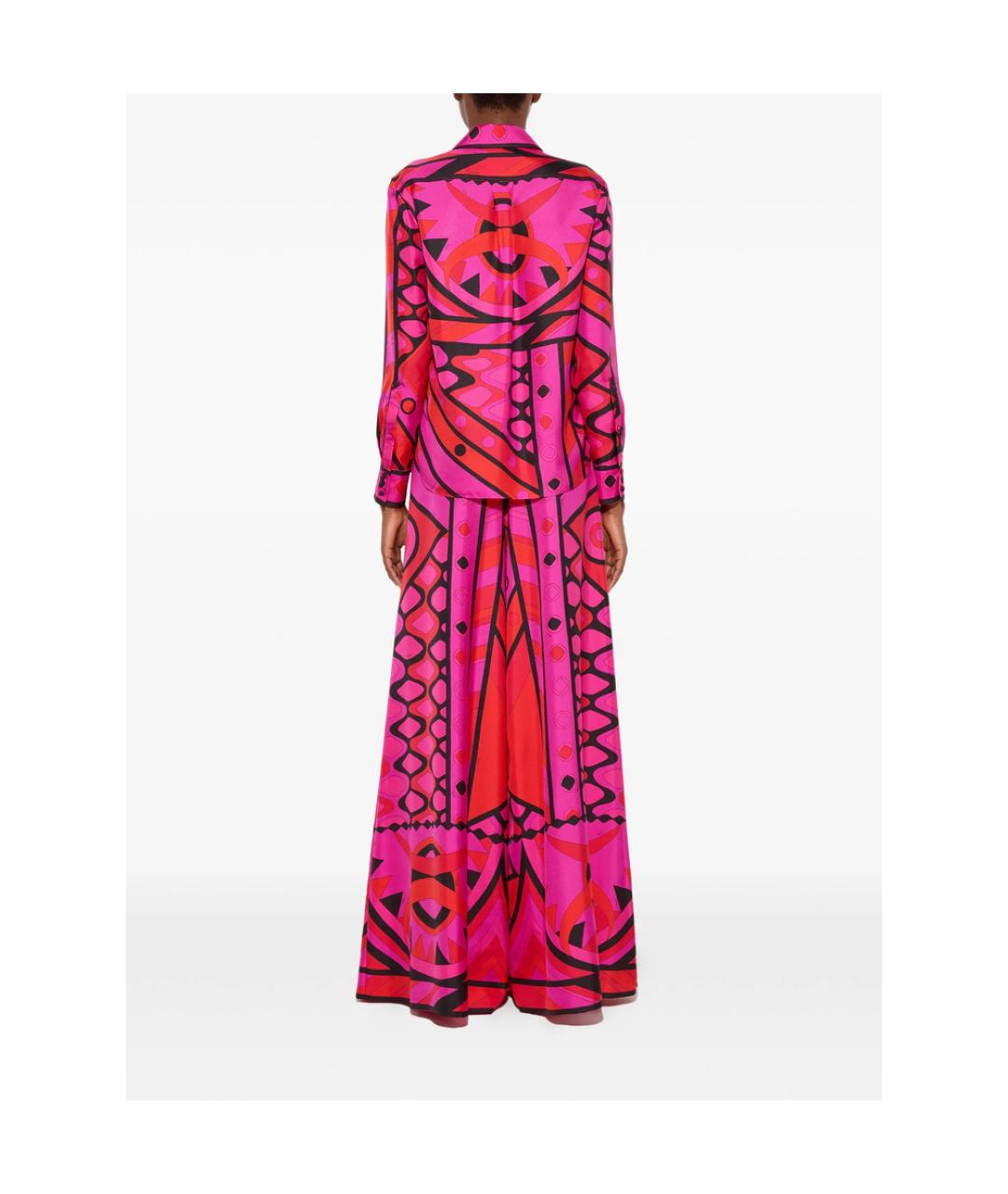 PUCCI Розовая шелковая рубашка, фото 5