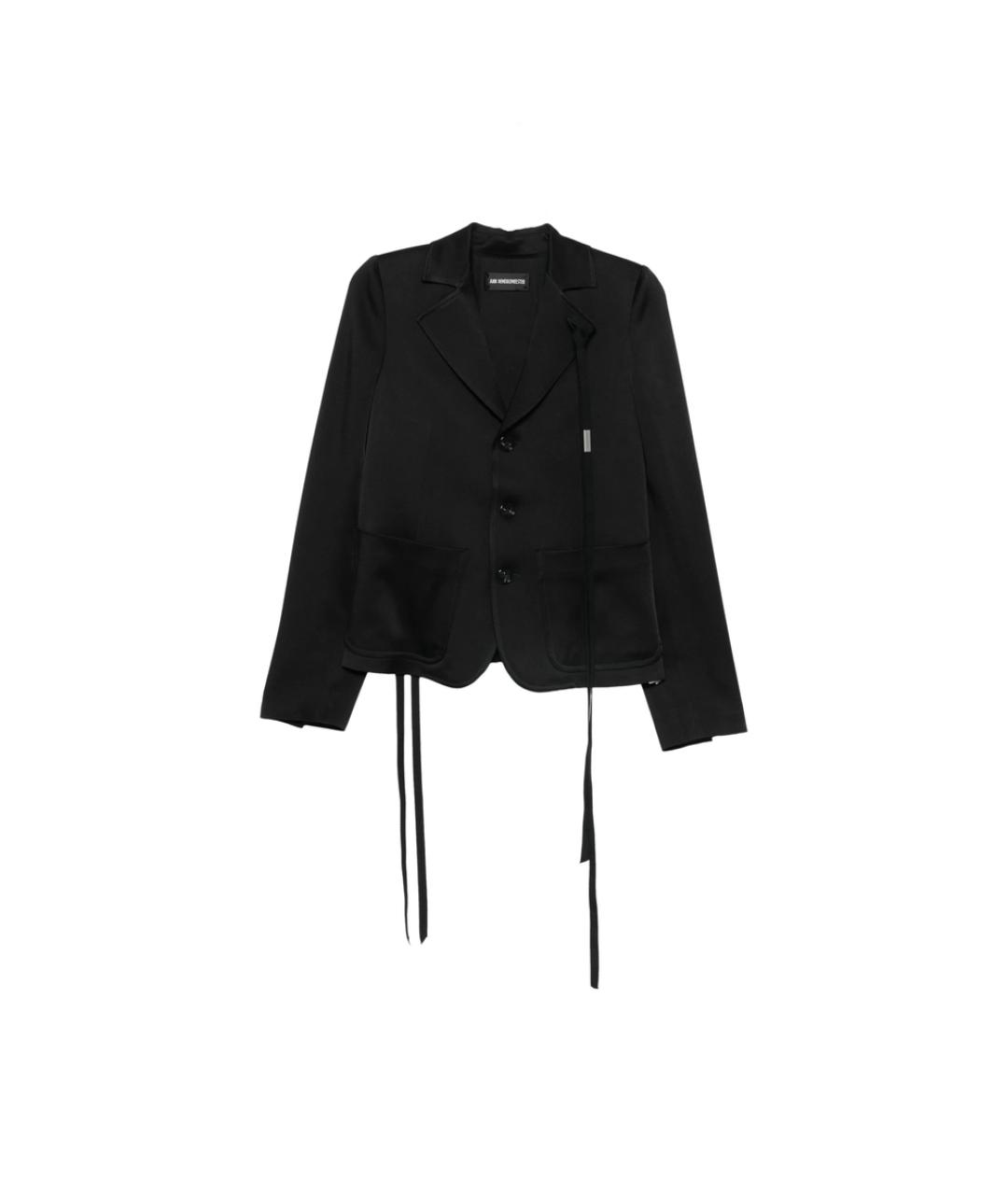 ANN DEMEULEMEESTER Черный полиэстеровый жакет/пиджак, фото 1