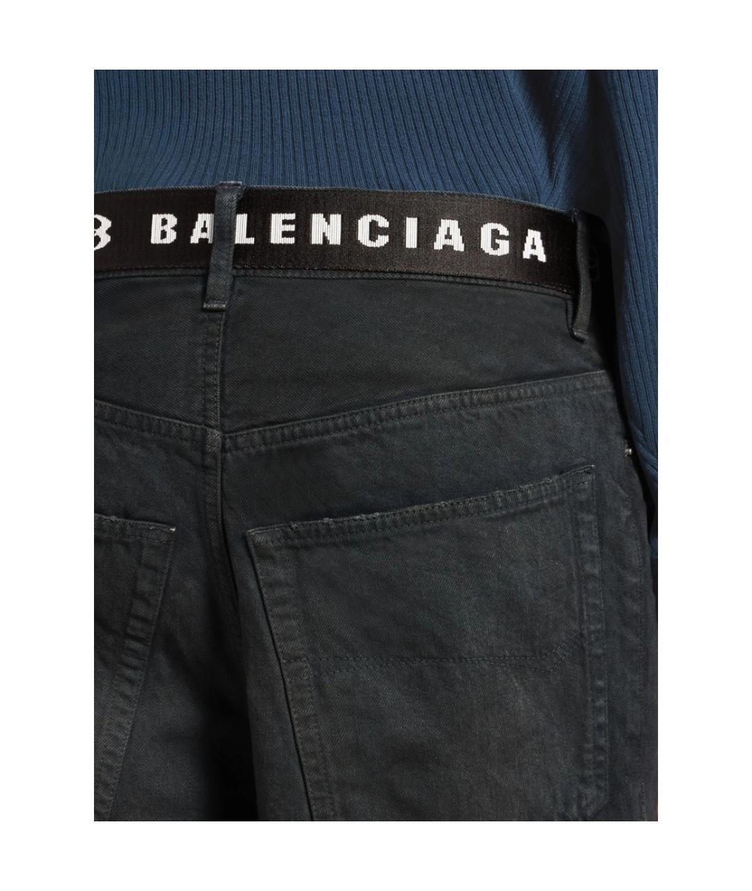 BALENCIAGA Черные хлопковые шорты, фото 4